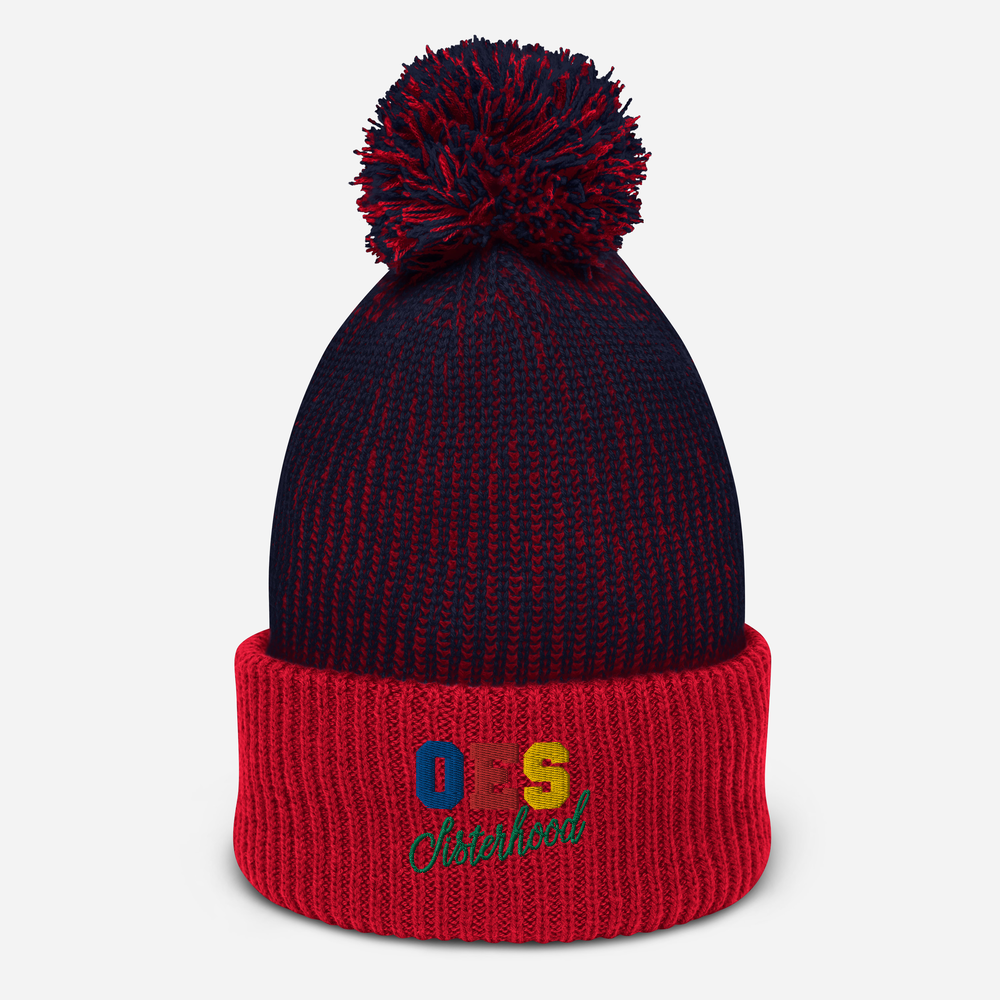 OES Sisterhood Pom-Pom Beanie